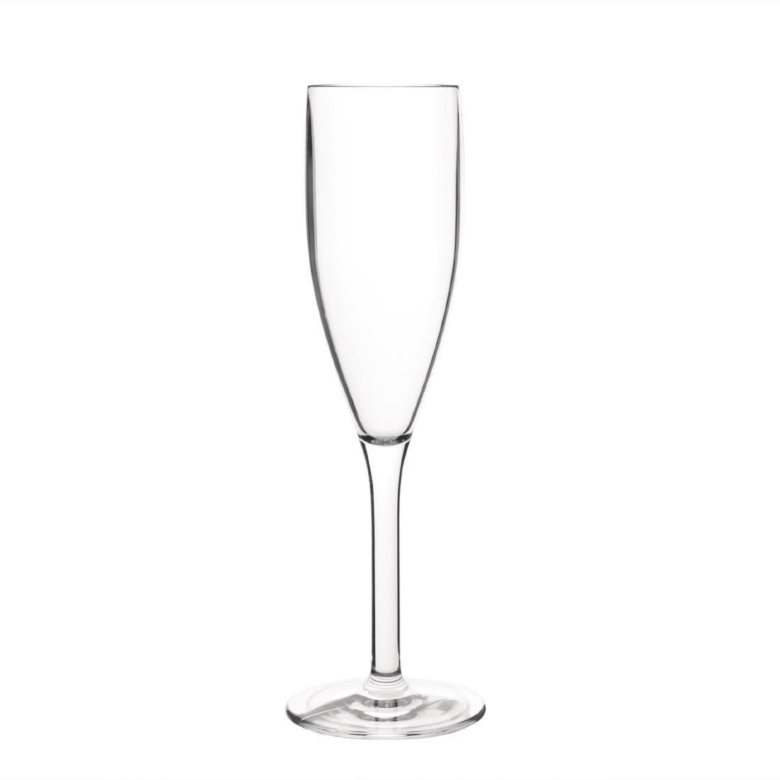 Olympia Kristallon Polycarbonate Champagne Flutes 210ml (Pack of 12)