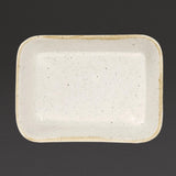 Churchill Stonecast Deep Rectangular Dishes Barley White 160mm