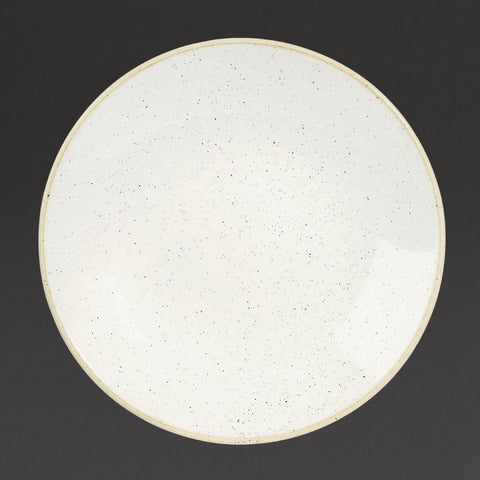 Churchill Stonecast Deep Coupe Plates Barley White 220mm