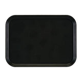 Cambro EpicTread Fibreglass Rectangular Non-Slip Tray Black 350mm