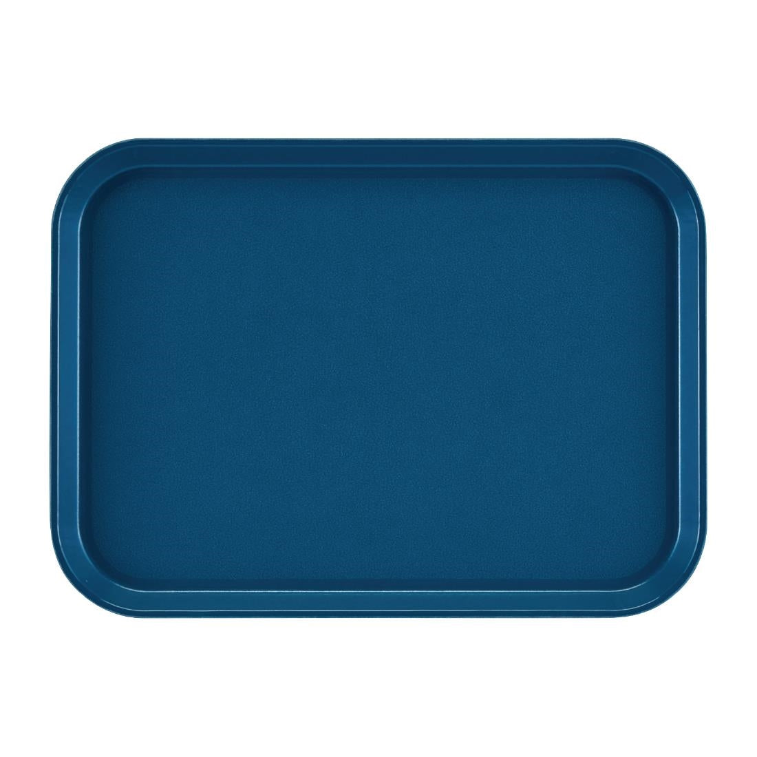 Cambro EpicTread Fibreglass Rectangular Non-Slip Tray Blue 350mm