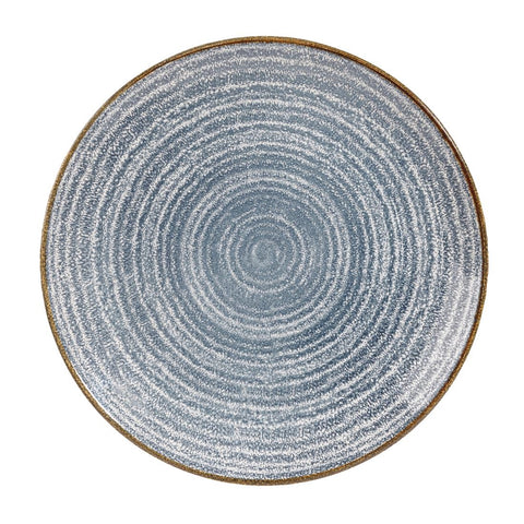 Churchill Studio Prints Homespun Coupe Plates Slate Blue 260mm