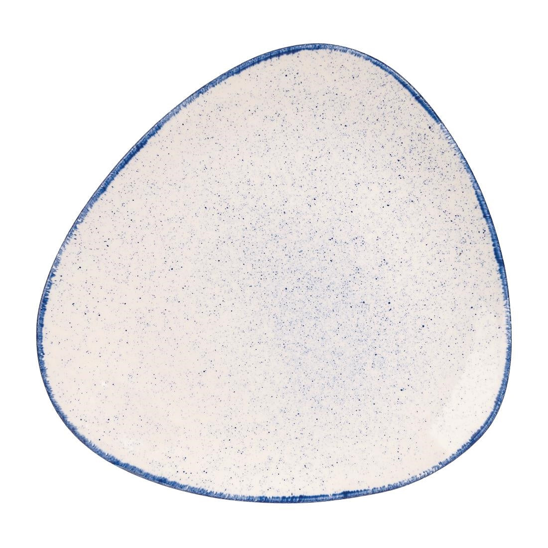 Churchill Stonecast Hints Triangular Plates Indigo Blue 265mm (12 Pack)