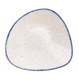 Churchill Stonecast Hints Triangular Plates Indigo Blue 229mm (12 Pack)