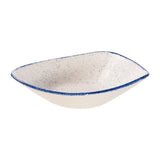 Churchill Stonecast Hints Triangle Bowls Blueberry Indigo 235mm