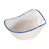 Churchill Stonecast Hints Triangle Bowls Blueberry Indigo 150mm