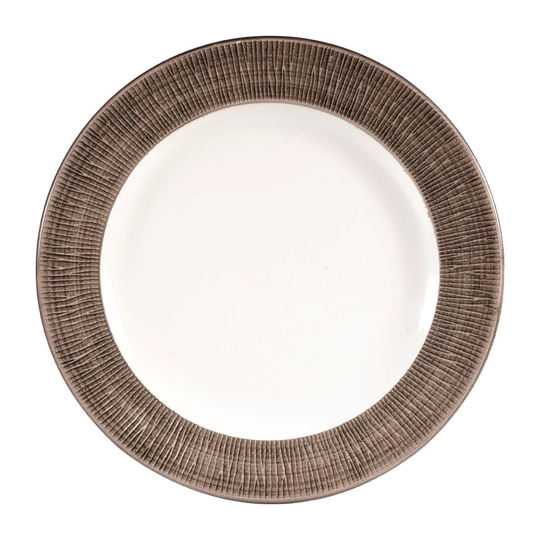 Churchill Bamboo Footed Plates Dusk 276mm (12 Pack)