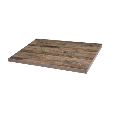 Bolero Pre-drilled Rectangular Table Top Urban Dark