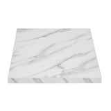 Bolero Pre-drilled Square Table Top 600mm Marble Effect