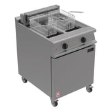 Falcon Dominator Plus Twin Pan Electric Fryer on Castors E3865