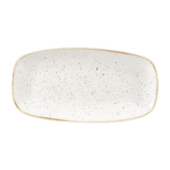 Churchill Stonecast Rectangular Plates Barley White 153 x 298mm (12 Pack)