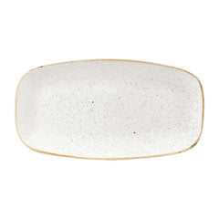 Churchill Stonecast Rectangular Plates Barley White 127 x 269mm (12 Pack)