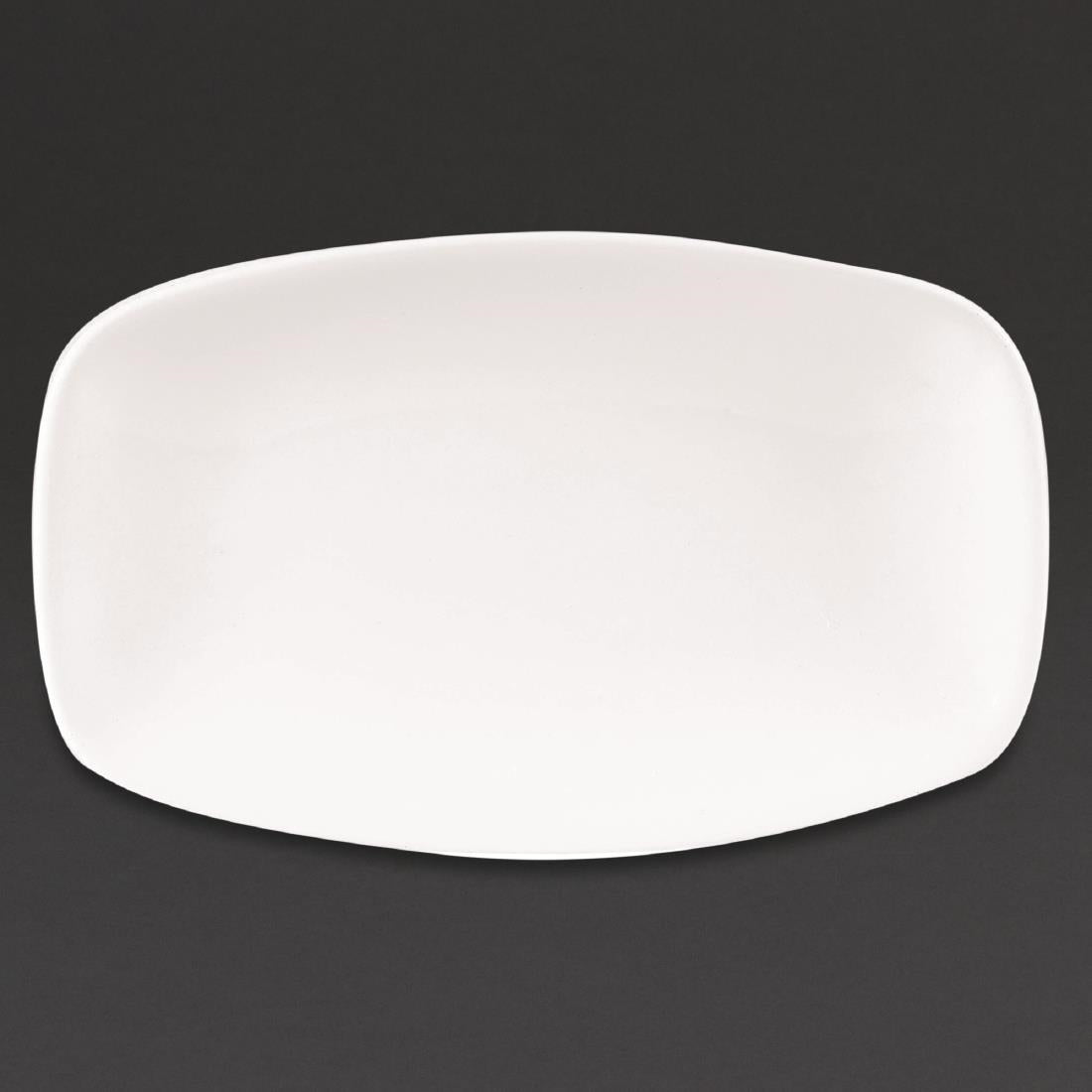 Churchill X Squared Oblong Plates White 121 x 200mm (12 Pack)