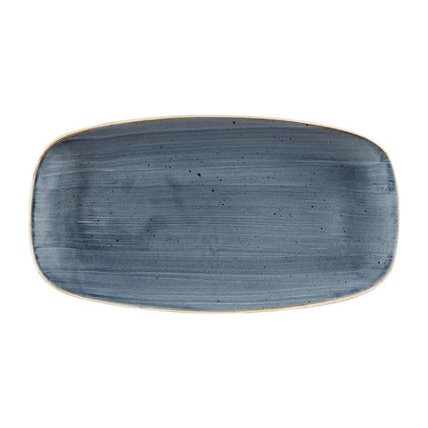 Churchill Stonecast Rectangular Plates Blueberry 189 x 355mm