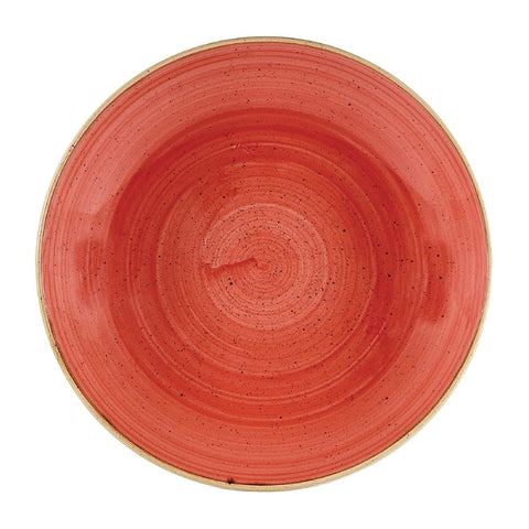 Churchill Stonecast Coupe Bowls Berry Red 310mm