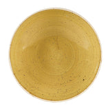 Churchill Stonecast Coupe Bowls Mustard Seed Yellow 182mm