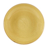 Churchill Stonecast Coupe Bowls Mustard Seed Yellow 310mm