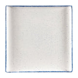 Churchill Stonecast Hints Square Plates Indigo Blue 303mm (4 Pack)