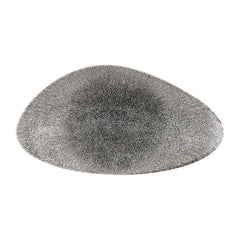 Churchill Studio Prints Raku Triangular Plates Quartz Black 350mm (6 Pack)