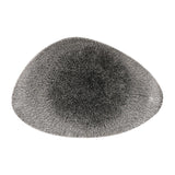 Churchill Studio Prints Raku Triangular Plates Quartz Black 300mm (6 Pack)