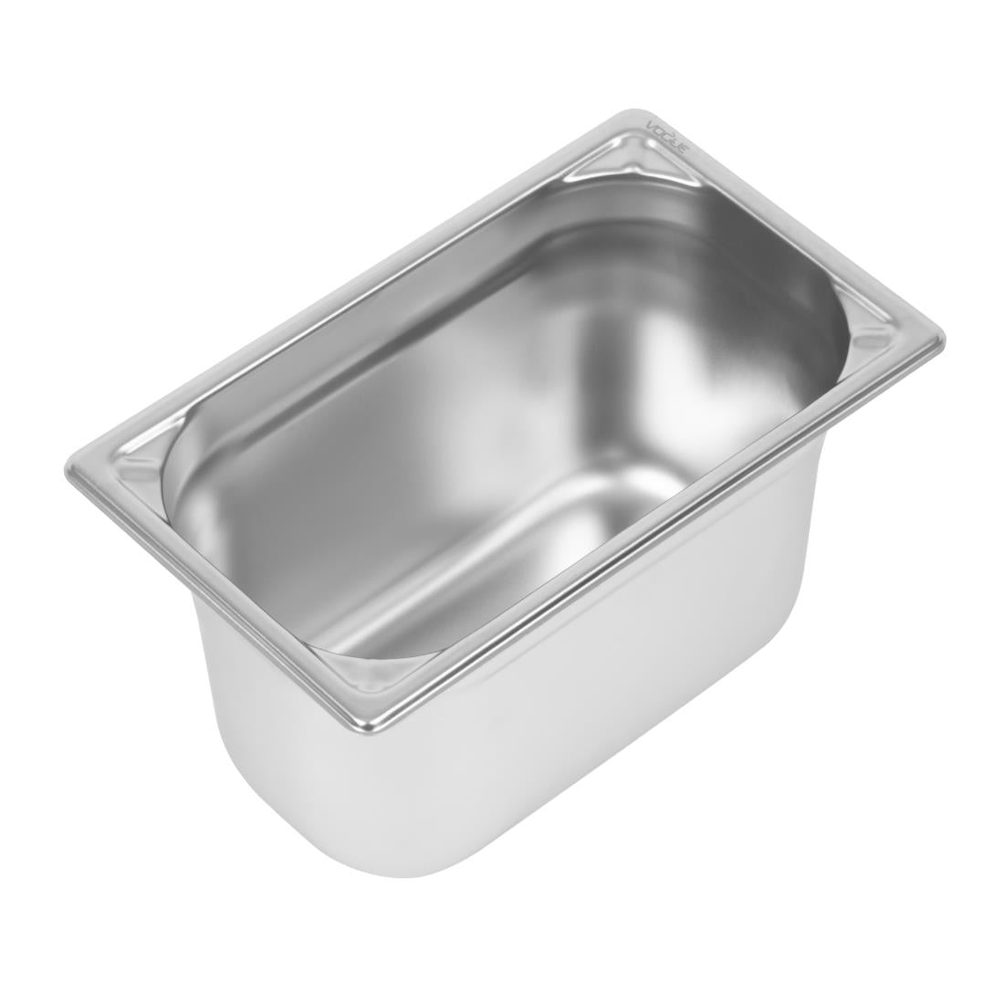 Vogue Heavy Duty Stainless Steel 1/4 Gastronorm Tray 150mm