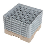 Cambro Camrack Beige 25 Compartments Max Glass Height 298mm