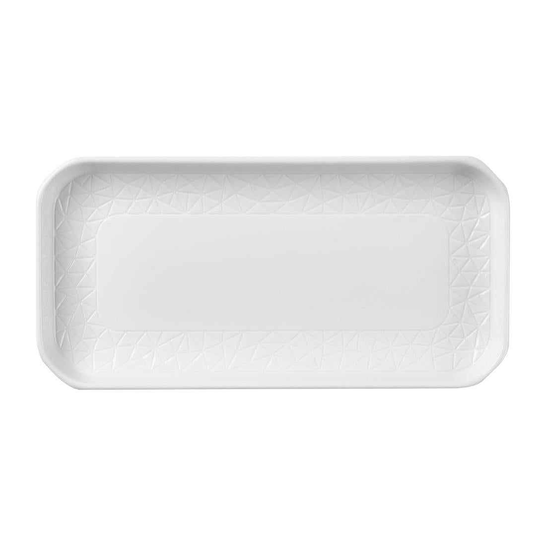 Churchill Alchemy Abstract White Deep Oblong Tray 263mm (Pack of 6)