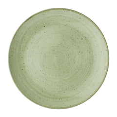 Churchill Stonecast Sage Green Coupe Plates 217mm (12 Pack)