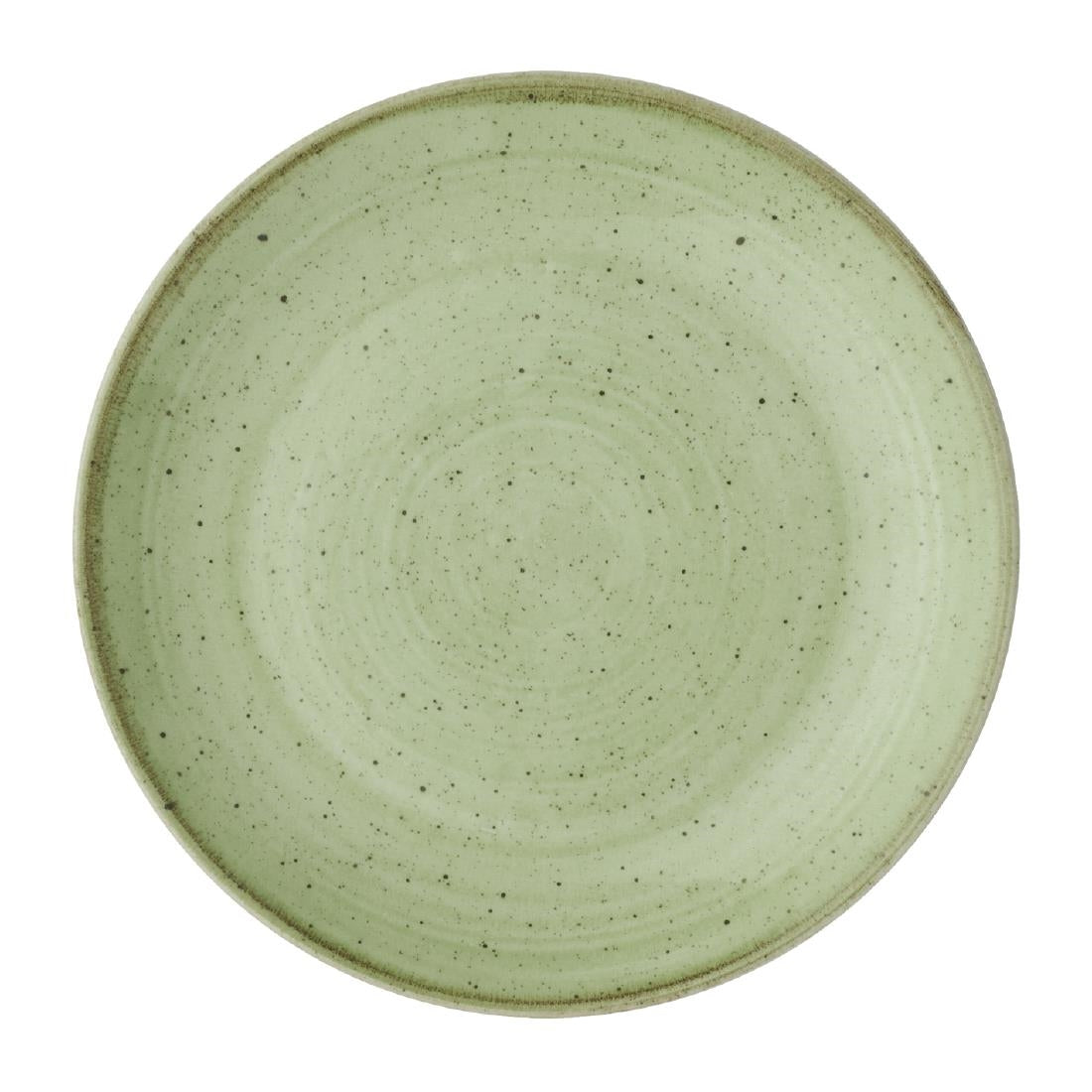 Churchill Stonecast Sage Green Coupe Plates 165mm (12 Pack)