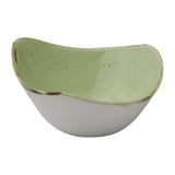 Churchill Stonecast Sage Green Triangle Bowls (Pack of 12)