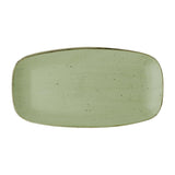 Churchill Stonecast Sage Green Chefs Oblong Plates No.4 (Pack of 6)