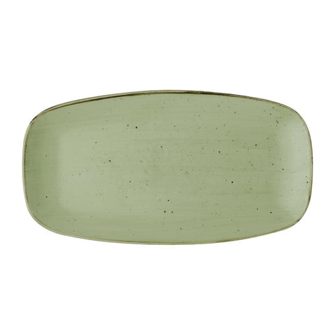 Churchill Stonecast Sage Green Chefs Oblong Plates No.4 (Pack of 6)