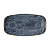 Churchill Stonecast Blueberry Chefs' Walled Oblong Plates 350mm (6 Pack)