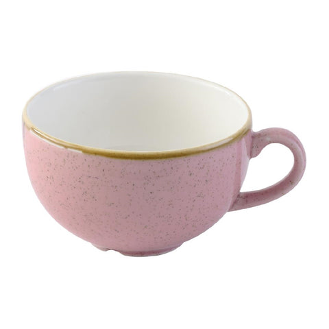 Churchill Stonecast Petal Pink Cappuccino Cups (Pack of 12)