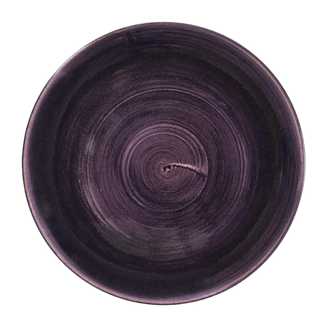 Churchill Stonecast Patina Deep Purple Coupe Plates 288mm (12 Pack)