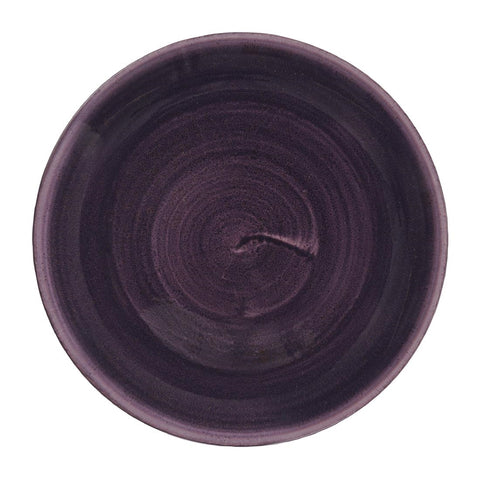 Churchill Stonecast Patina Deep Purple Coupe Plates (Pack of 12)