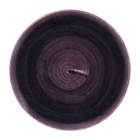 Churchill Stonecast Patina Deep Purple Coupe Plates (Pack of 12)