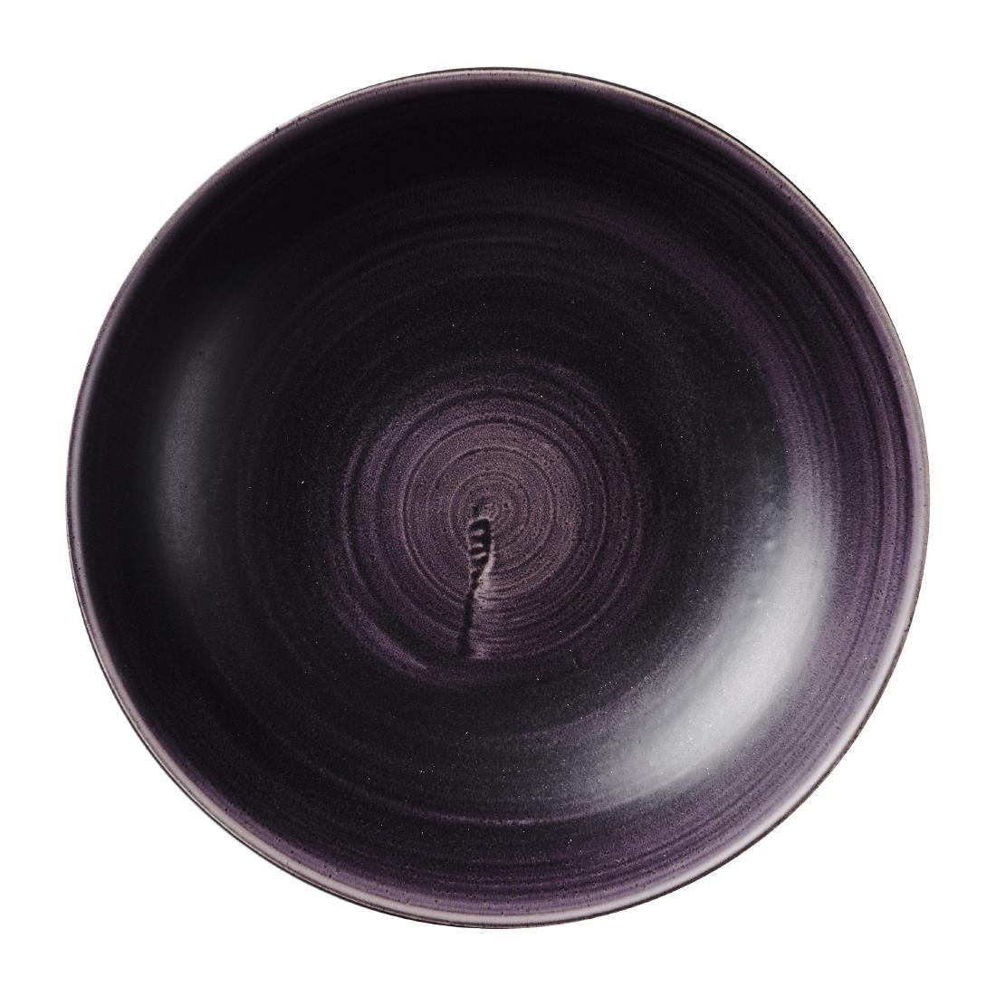 Churchill Stonecast Patina Deep Purple Coupe Bowls 248mm (12 Pack)