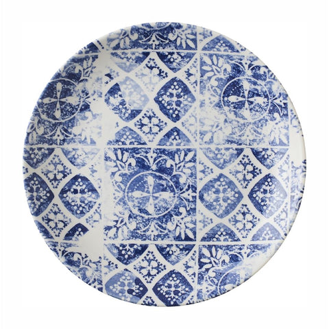 Churchill The Makers Collection Coupe Plates Porto Blue (Pack of 12)