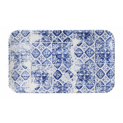 Dudson Makers Collection Organic Rectangular Platters Porto Blue 179mm (12 Pack)