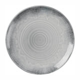 Dudson Harvest Flux Grey Organic Coupe Plates 230mm (12 Pack)