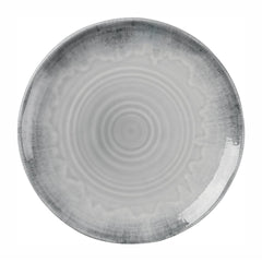Dudson Harvest Flux Grey Organic Coupe Plates 230mm (12 Pack)