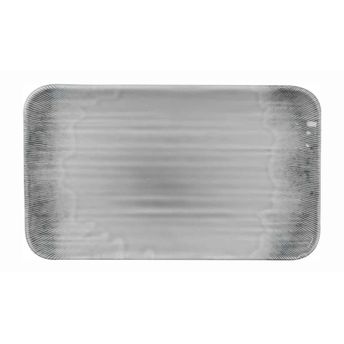 Churchill Harvest Flux Grey Organic Rectangular Platter 179mm (Pack of 12)