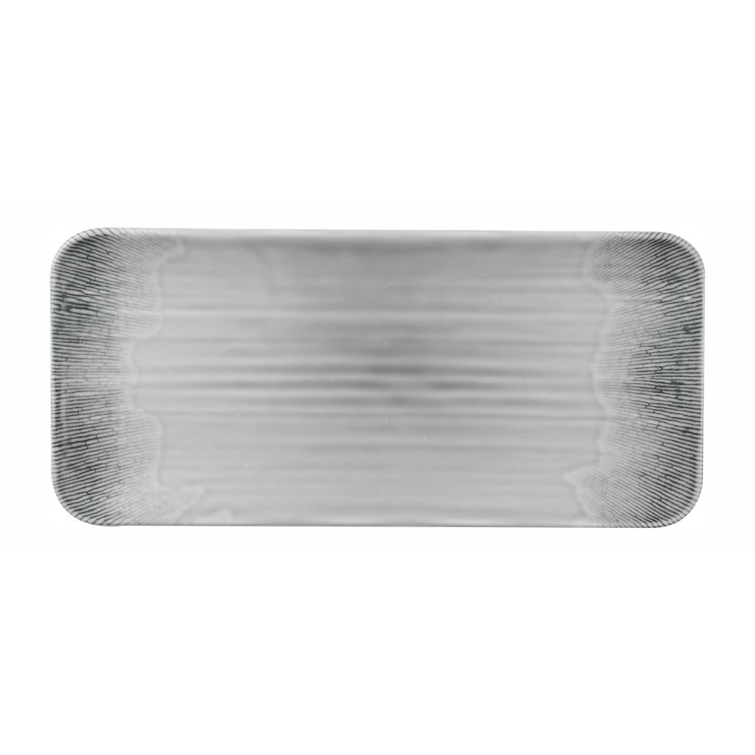 Churchill Harvest Flux Grey Organic Rectangular Platter 215mm (Pack of 6)