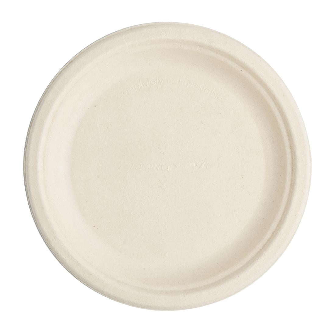 Vegware Compostable Nourish Moulded Fibre Plate Natural 7"/178mm (Pack of 500)