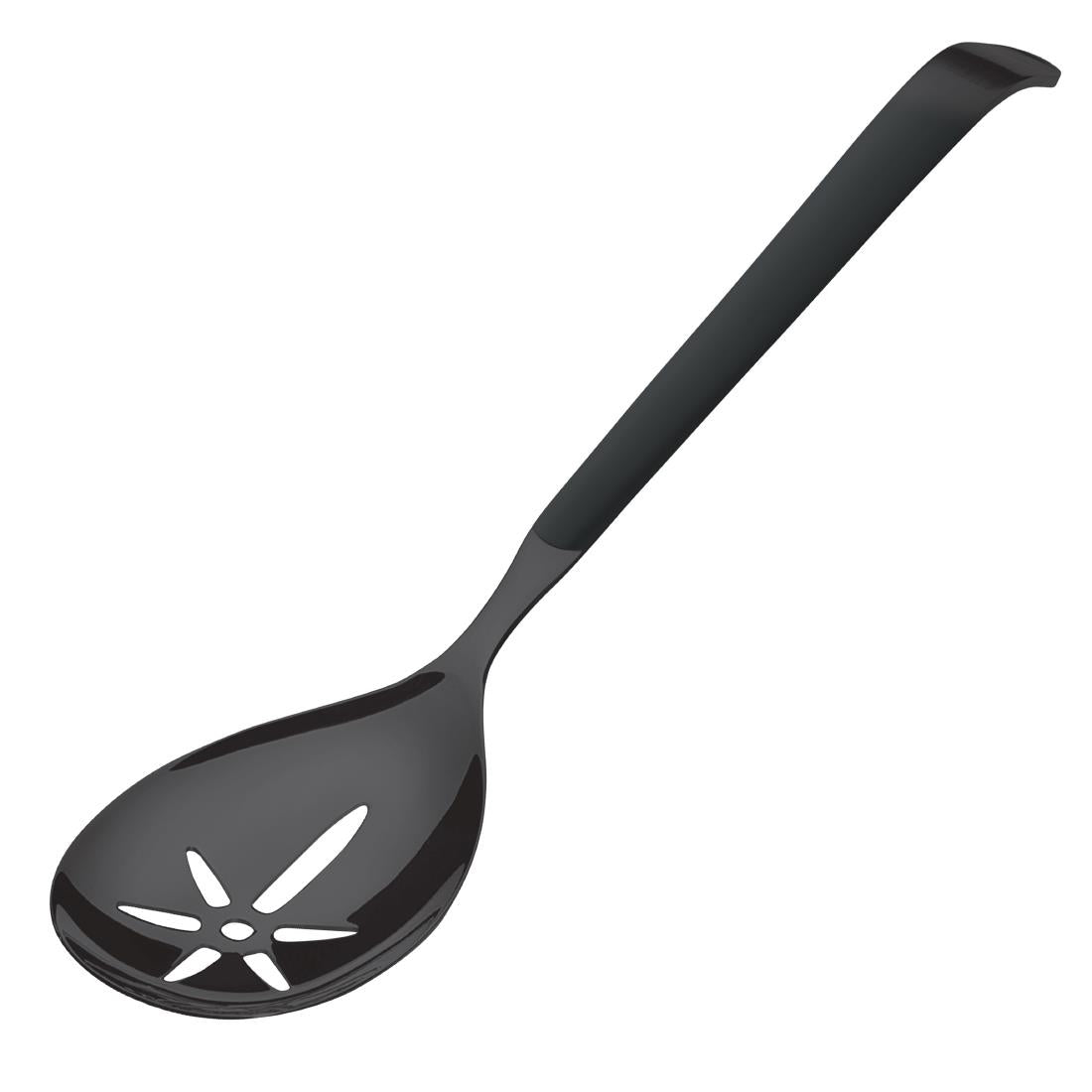 Amefa Buffet Slotted Serving Spoon Black (Pack of 6)