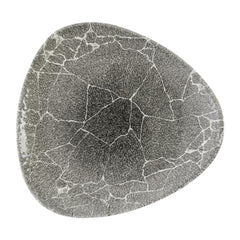 Churchill Studio Prints Kintsugi Quartz Black Triangle Plates 265mm (12 Pack)