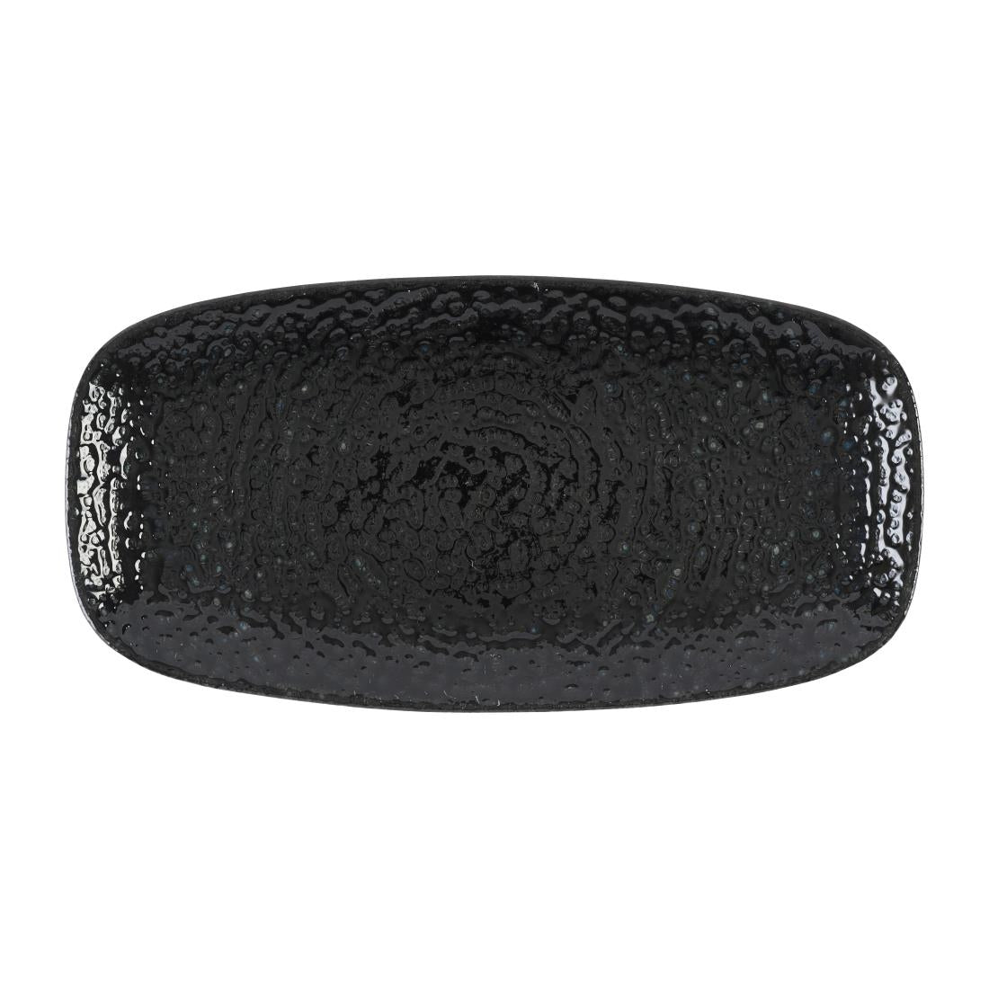 Churchill Studio Prints Homespun Chroma Carbon Chefs' Oblong Plates No. 3 -298 x 153mm (12 Pack)