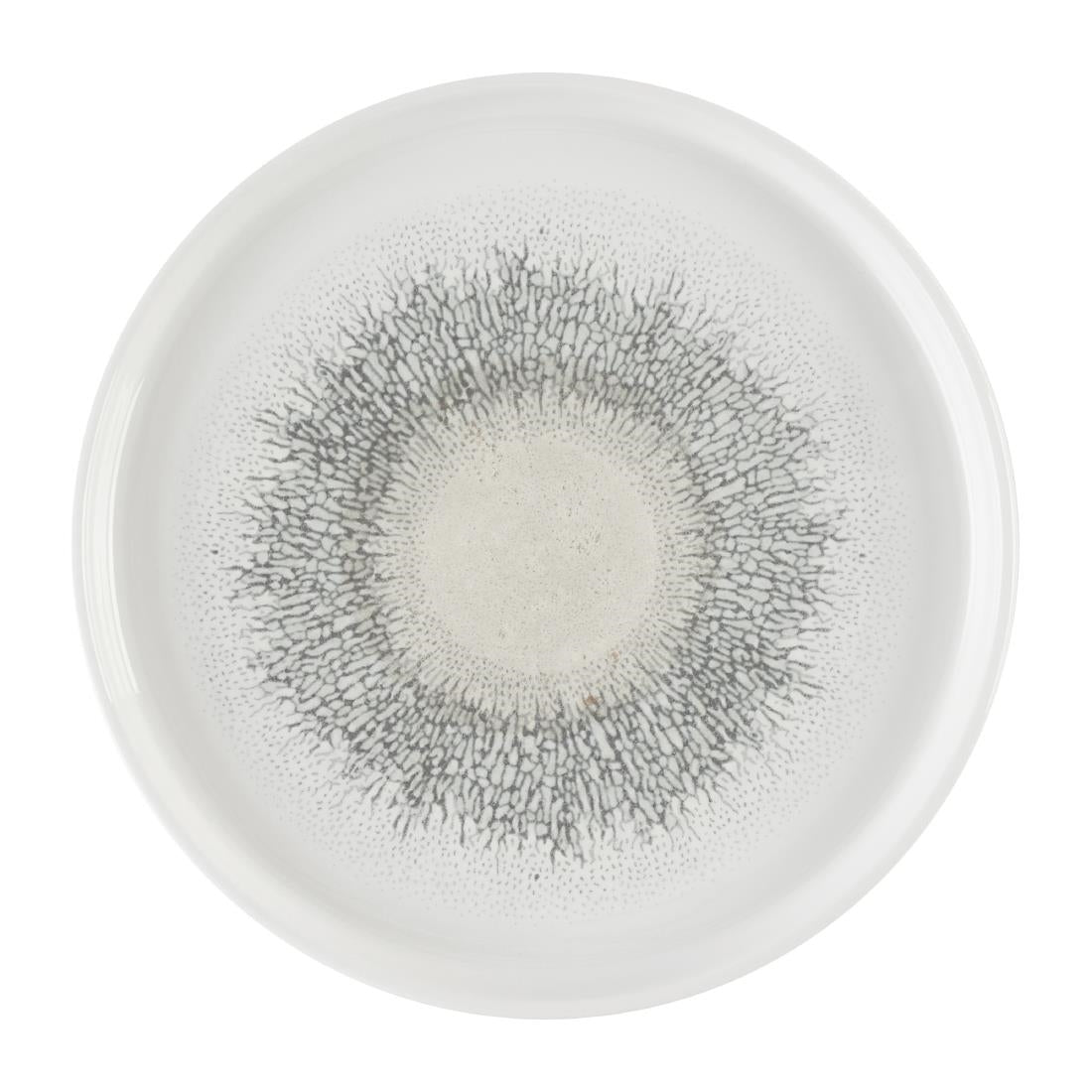 Churchill Studio Prints Fusion Agate Grey Chefs' Walled Plates 210mm (6 Pack)