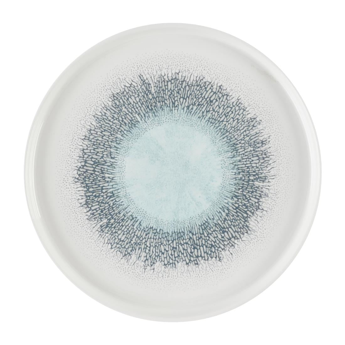 Churchill Studio Prints Fusion Aquamarine Chefs' Walled Plates 260mm (6 Pack)